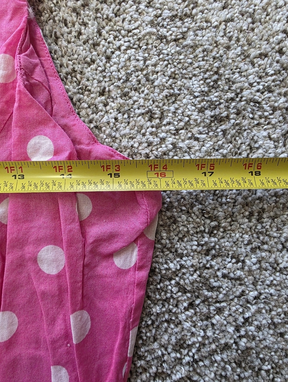 Jones New York Pink and White Polka Dot Dress - Picture 11 of 14